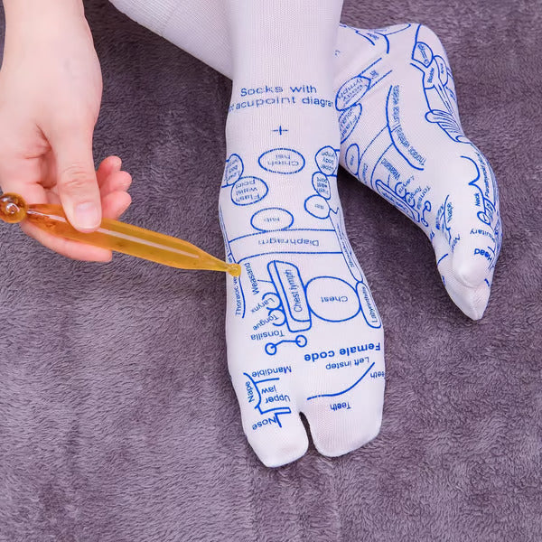 Reflexologie-Socken mit Trigger-Punkt-Massage-Werkzeug