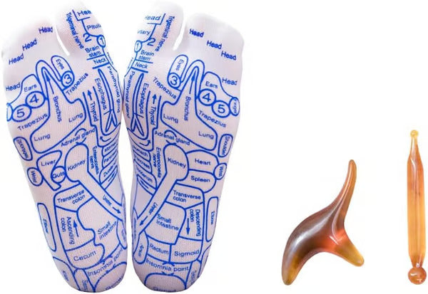 Reflexologie-Socken mit Trigger-Punkt-Massage-Werkzeug