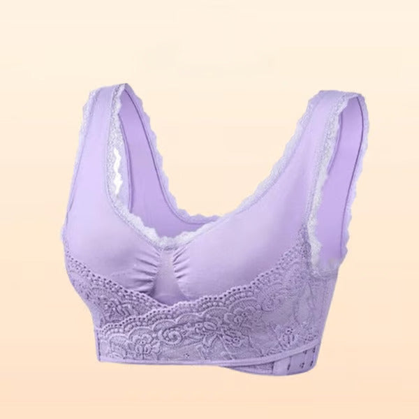 Corset-BH mit seitlicher Schnalle und Spitze